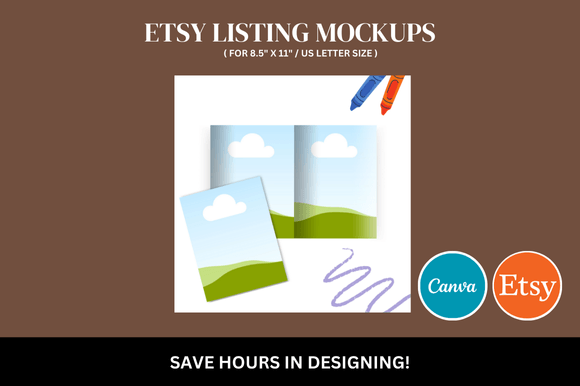 Coloring Etsy Canva Mockup: Elevate Your Digital Product Listings