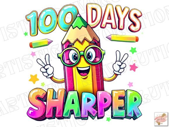 Cute 100 Days of School PNG: A Design Asset for Celebration
