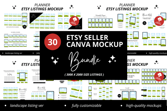 Elevate Your Etsy Shop with Professional Canva Mockups