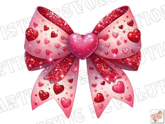 Elevate Your Valentine's Designs with Coquette Glitter Elements