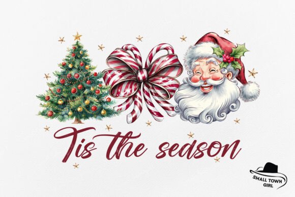 Enchanting Holiday Designs: The Coquette Christmas Santa