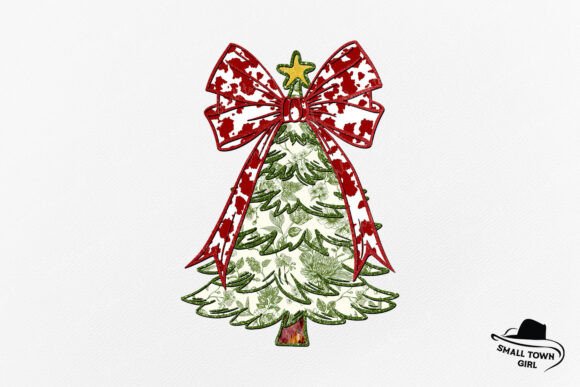 Grandmillennial Glitter Christmas Tree: A Design Asset
