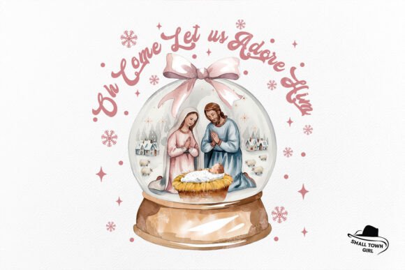 Oh Come Let Us Adore Him Pink Christmas: Design Guide