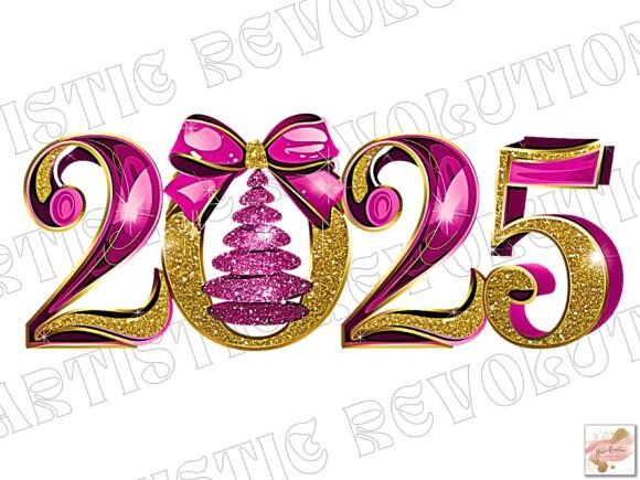 Pink Glitter Happy New Year 2025 PNG: A Designer's Guide
