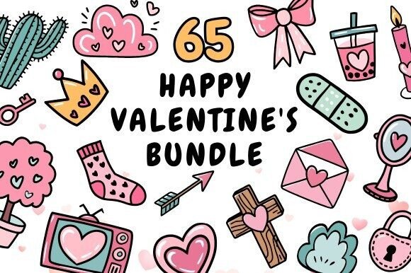 Valentine's Bundle: Professional Graphics for Creative Projects