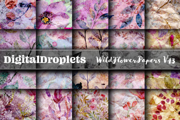 Wild Flowers Papers Vol. 43: A Designer's Guide to Elegant Textured Assets